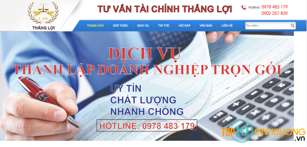 Dịch vụ thành lập công ty - Thắng Lợi 