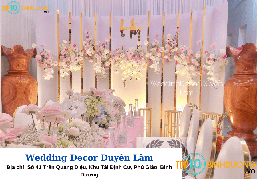 Wedding Decor Duyên Lâm - trang trí tiệc cưới bình dương
