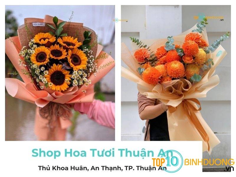 Top 10 Shop Hoa Tươi Ở Thuận An Bình Dương