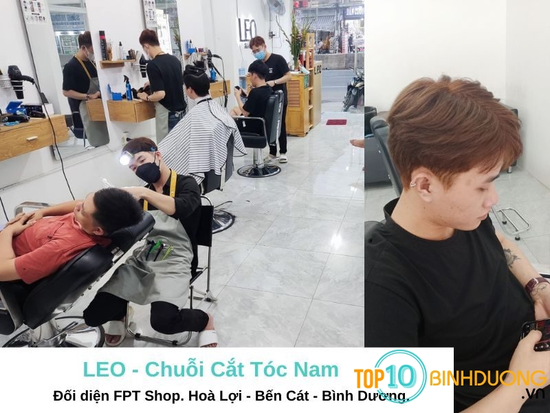 LEO - Chuỗi Cắt Tóc Nam - Tiệm cắt tóc nam Bến Cát đẹp.