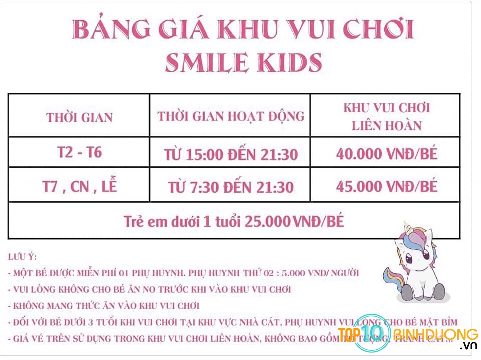 Smile Kids Khu Vui Chơi Thiếu Nhi Lái Thiêu Thuận An