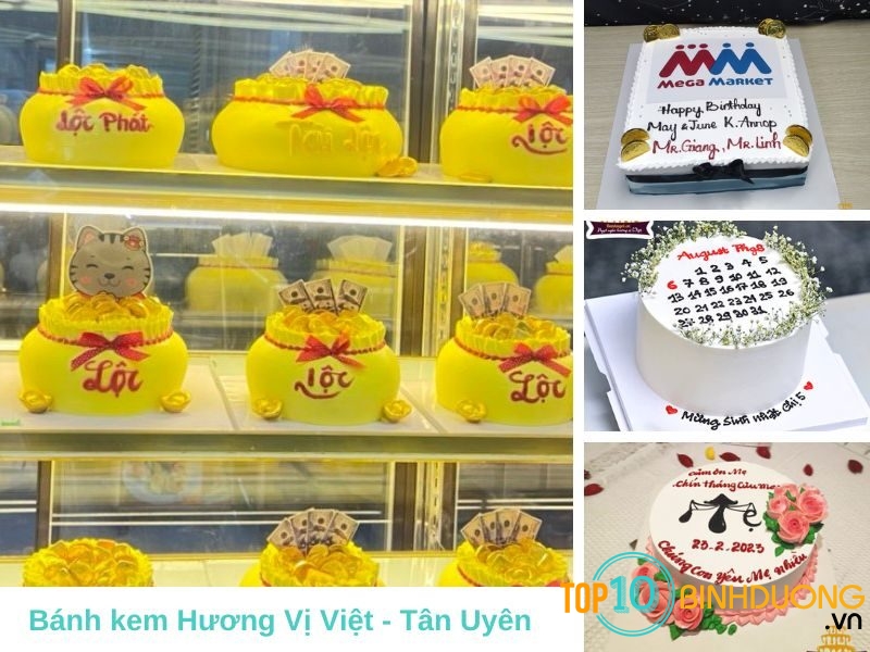 Bánh kem Hương Vị Việt - Tiệm bánh kem ngon ở Tân Uyên.