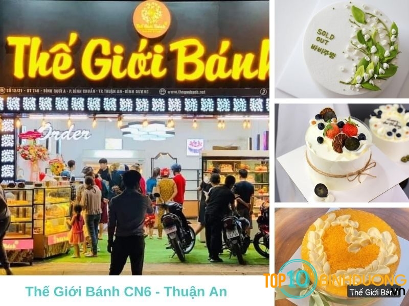 Thế Giới Bánh 06 - Tiệm bánh kem ở Thuận An xinh xắn.