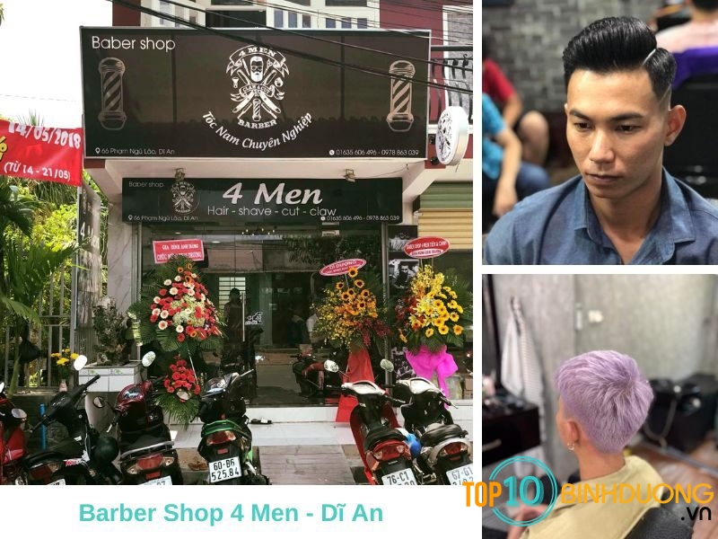 Barber Shop 4 Men - Tiệm cắt tóc nam đẹp ở Dĩ An